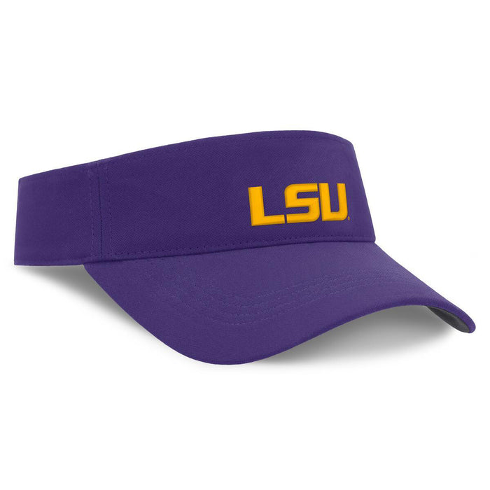 LSU Tigers Nike Sideline 26 On-Field Primary Logo Dri-Fit Performance Adjustable Ace Visor - Purple