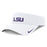 LSU Tigers Nike Sideline 26 On-Field Primary Logo Dri-Fit Performance Adjustable Ace Visor - White