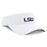 LSU Tigers Nike Sideline 26 On-Field Primary Logo Dri-Fit Performance Adjustable Ace Visor - White