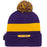 LSU Tigers Nike Sideline Team Cuffed Knit Hat with Removable Pom - Purple