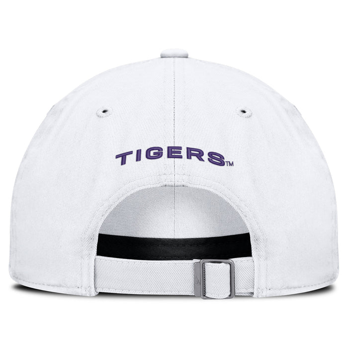 LSU Tigers Nike Sideline 2026 On-Field Adjustable Club Cap Hat - White
