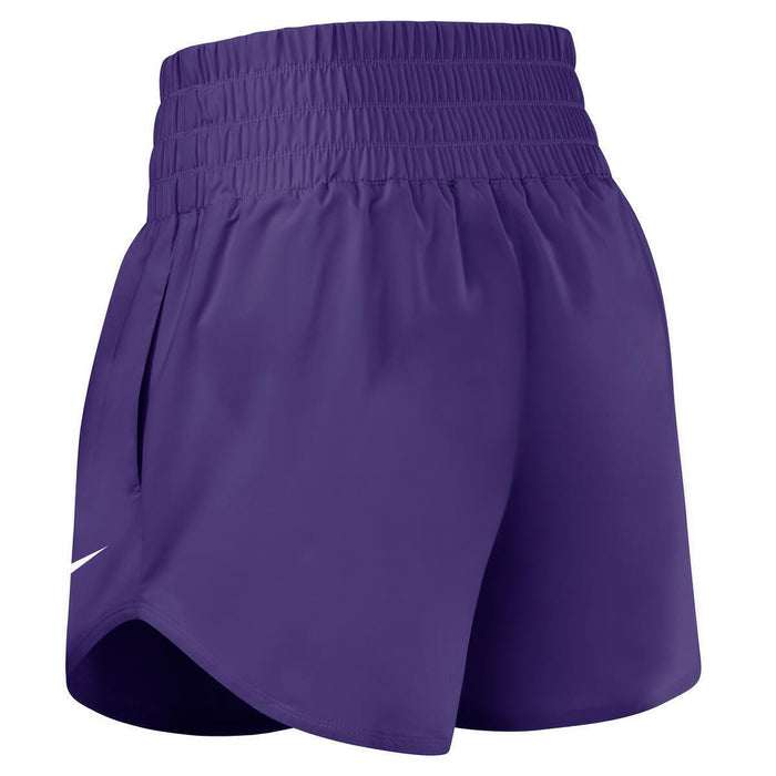 LSU Tigers Nike Women's Round Vault One High-Rise Performance Shorts - Purple