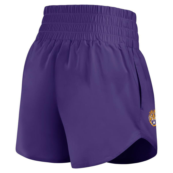 LSU Tigers Nike Women's Round Vault One High-Rise Performance Shorts - Purple