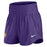 LSU Tigers Nike Women's Round Vault One High-Rise Performance Shorts - Purple