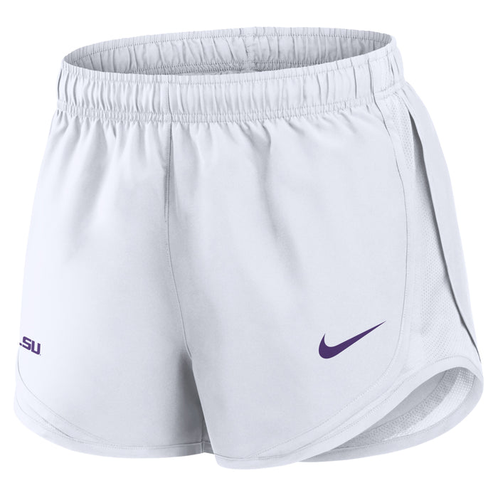 LSU Tigers Nike Women's Tempo Shorts - White