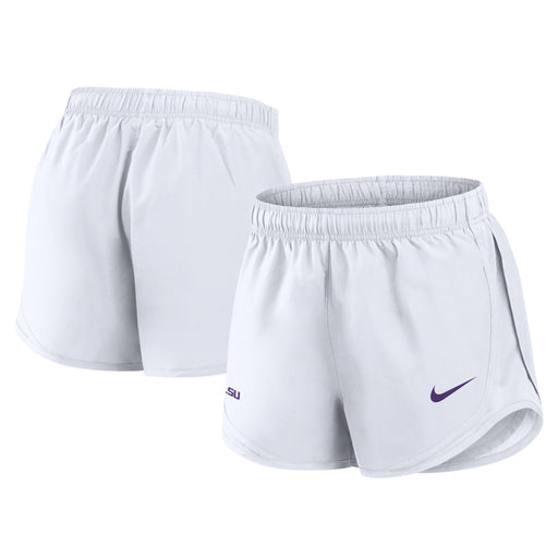 LSU Tigers Nike Women's Tempo Shorts - White