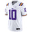 LSU Tigers Nike #10 Sam Leavitt Team Replica Football Jersey – White