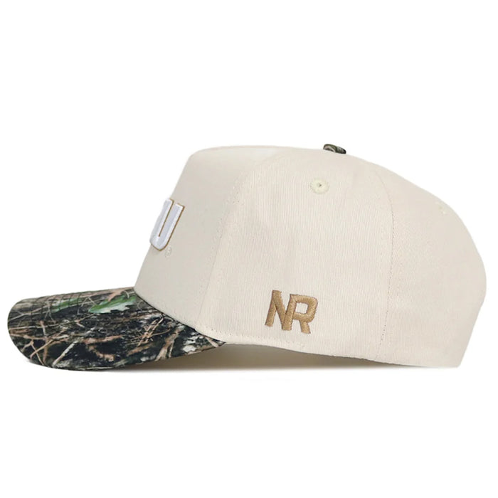 LSU Tigers No Rivals Primary Camo Connector Edition 2-Tone Adjustable Hat - Natural / Camo
