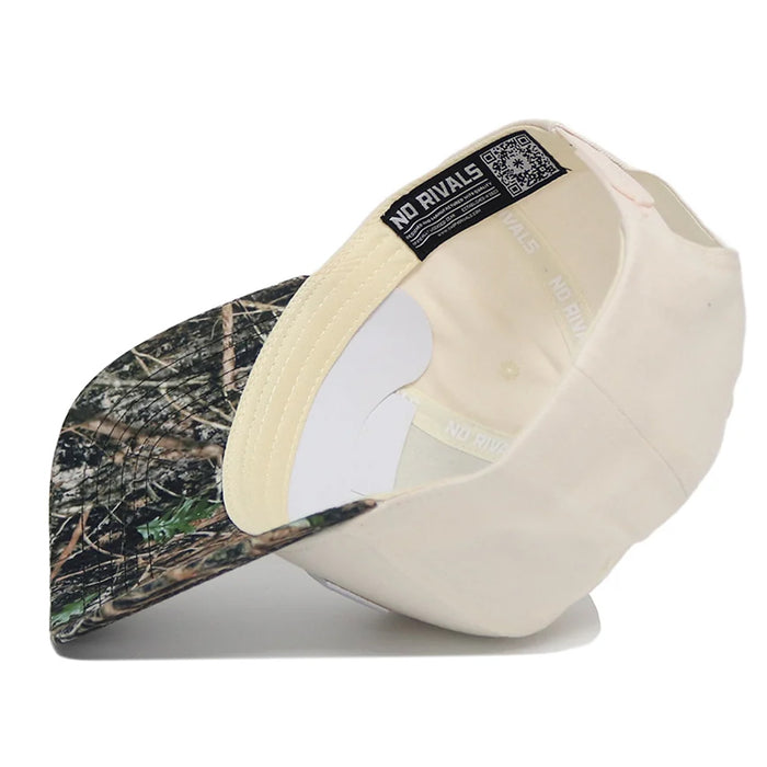LSU Tigers No Rivals Primary Camo Connector Edition 2-Tone Adjustable Hat - Natural / Camo