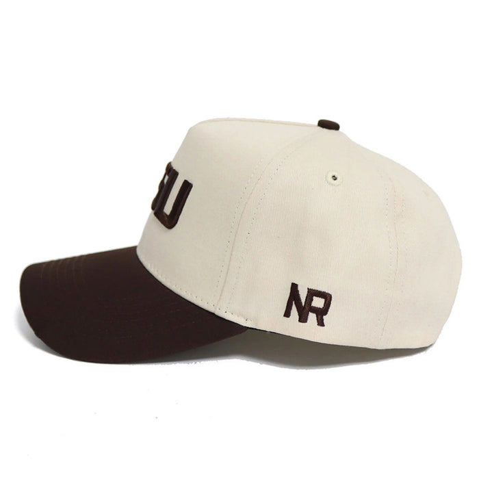 LSU Tigers No Rivals Primary Espresso 2-Tone Adjustable Hat - Natural / Espresso