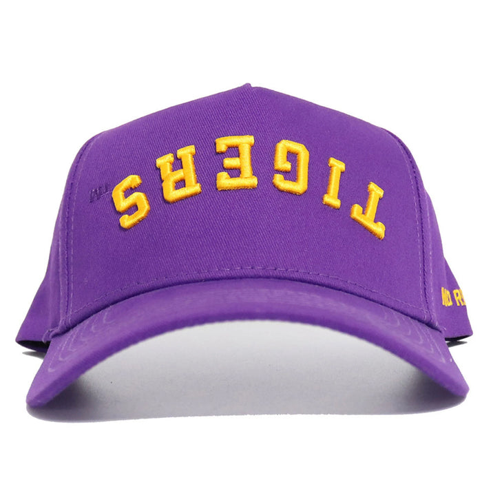 LSU Tigers No Rivals Upside Down Tigers Adjustable Hat - Purple