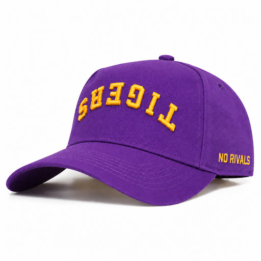 LSU Tigers No Rivals Upside Down Tigers Adjustable Hat - Purple