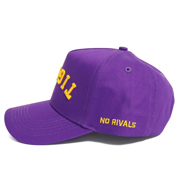 LSU Tigers No Rivals Upside Down Tigers Adjustable Hat - Purple