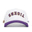 LSU Tigers No Rivals Upside Down Tigers Adjustable Hat - White / Purple