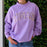 LSU Tigers Nola Mercantile Tigers Arch Varsity Mockneck Sweatshirt - Lavender