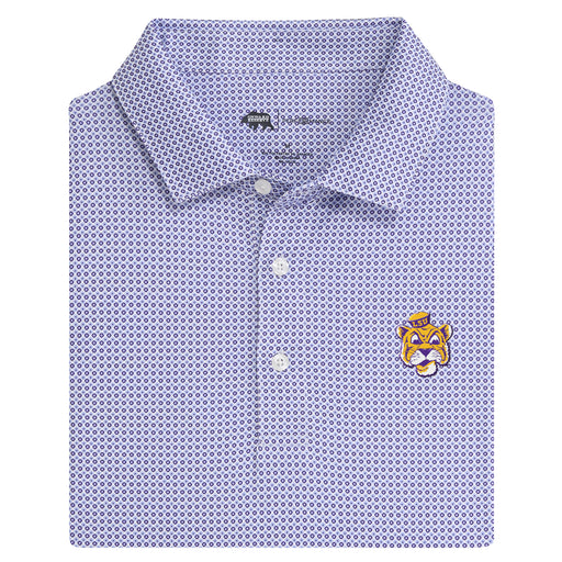 LSU Tigers Onward Reserve Vintage Beanie League Performance Stretch Polo - Purple