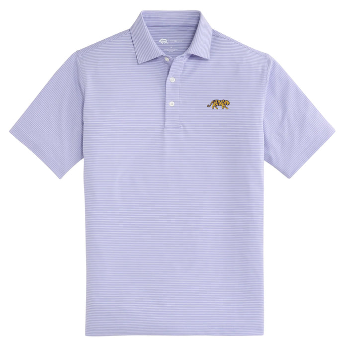 LSU Tigers Onward Reserve Walking Tiger Birdie Performance Stretch Polo - Heron