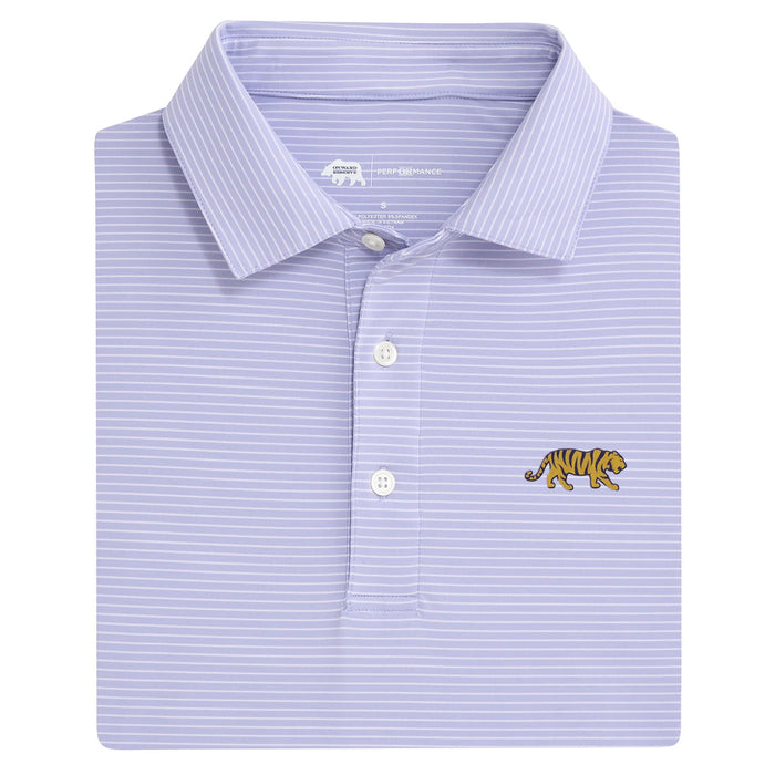 LSU Tigers Onward Reserve Walking Tiger Birdie Performance Stretch Polo - Heron