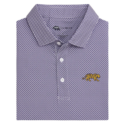 LSU Tigers Onward Reserve Walking Tiger Scope Performance Stretch Polo - Purple