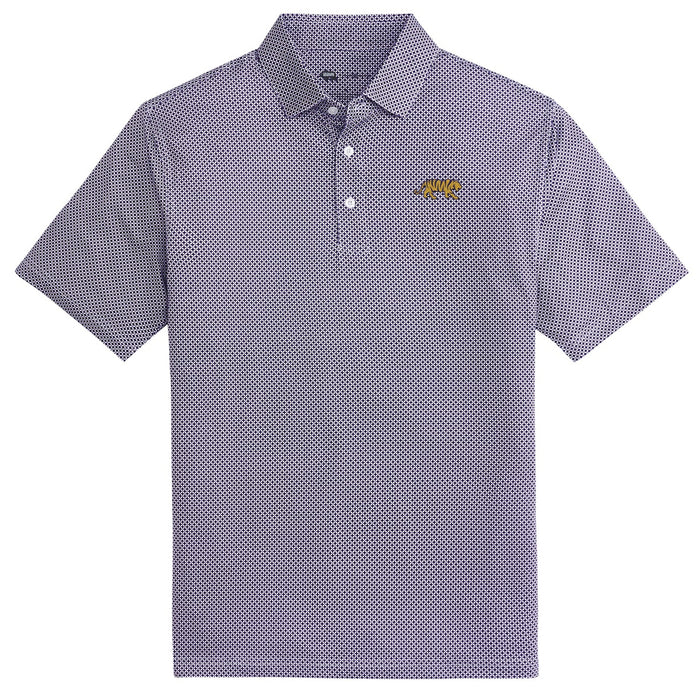 LSU Tigers Onward Reserve Walking Tiger Scope Performance Stretch Polo - Purple