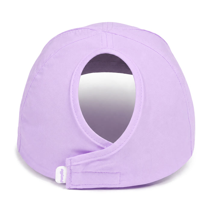 LSU Tigers Ponyflo Arch Feather-Light Women's Performance Ponytail Hat - Lavender
