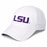 LSU Tigers Ponyflo Feather-Light Women's Perforated Performance Ponytail Hat - White