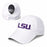 LSU Tigers Ponyflo Feather-Light Women's Perforated Performance Ponytail Hat - White