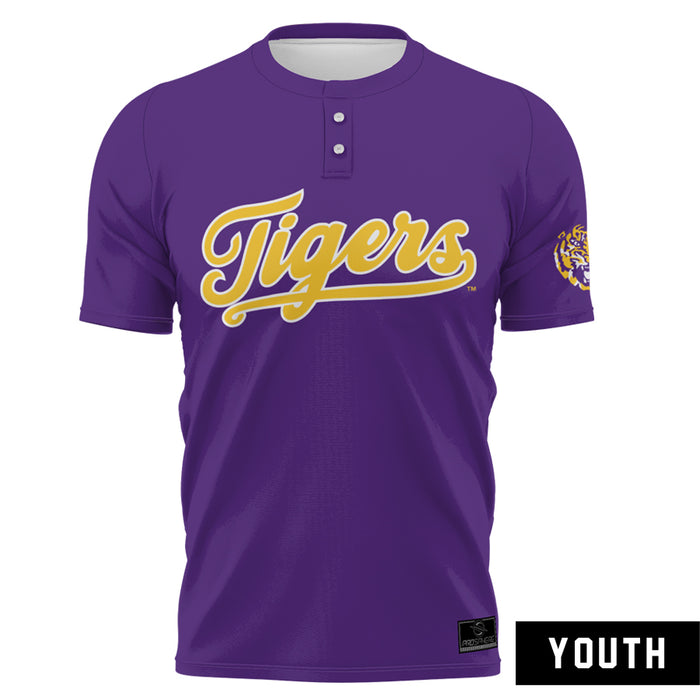 LSU Tigers ProSphere Youth Softball Fan Jersey - Purple