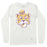 LSU Tigers Retro Brand Beanie Mike Long Sleeve Tri-Blend T-Shirt - Off White