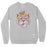 LSU Tigers Retro Brand Beanie Mike Crewneck Sweatshirt - Grey