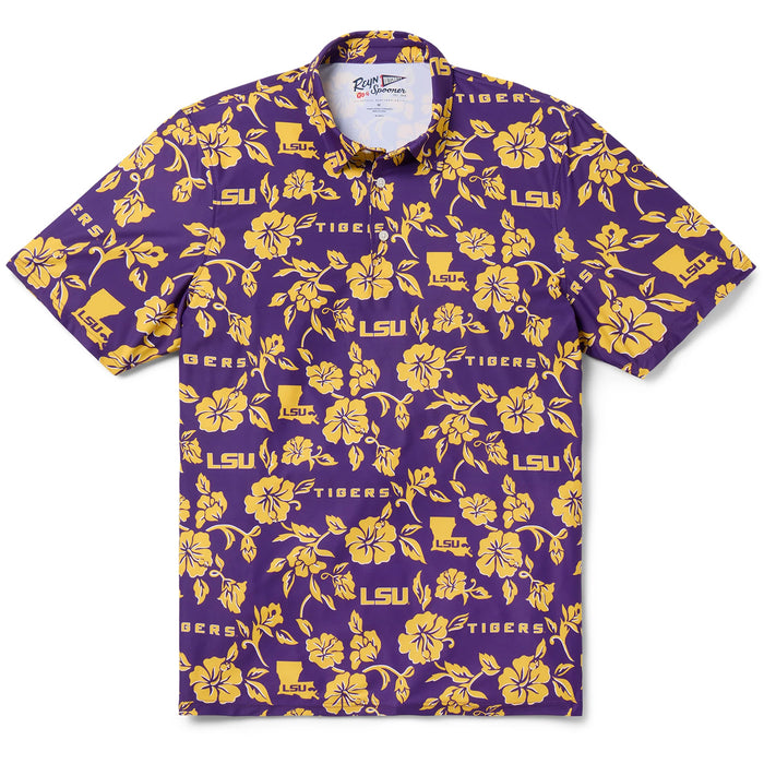 LSU Tigers Reyn Spooner Pua Performance Gameday Polo - Purple