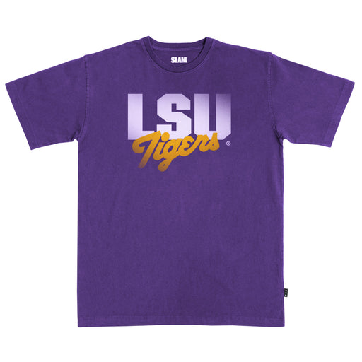 LSU Tigers SLAM Vault Script Heavy Weight T-Shirt - Purple