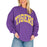 LSU Tigers Scarlet & Gold The Madi Tigers Arched Varsity Neck Mock Sweatshirt - Purple