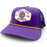 LSU Tigers Section 103 Hexagon Patch Six-Panel Mesh Rope Trucker Hat - Purple