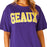 LSU Tigers Stewart Simmons Geaux Varsity Boyfriend Oversized Applique T-Shirt - Purple
