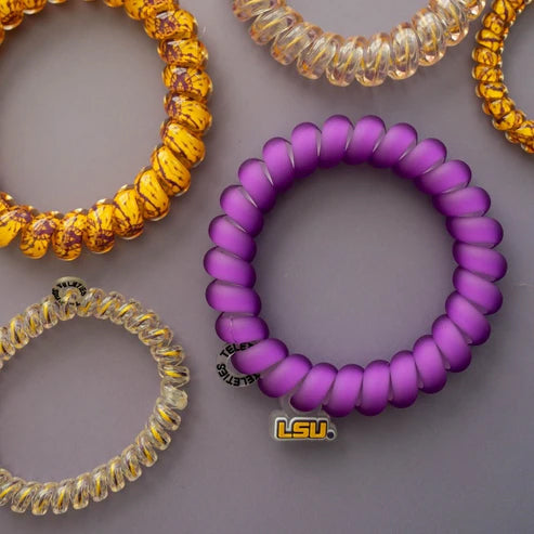 LSU Tigers Teleties Geaux Tigers 3-Pack Hair Ties Bracelets