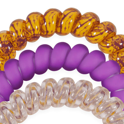 LSU Tigers Teleties Geaux Tigers 3-Pack Hair Ties Bracelets