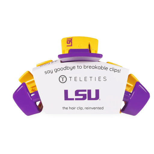 LSU Tigers Teleties Two-Tone Claw Hair Clip