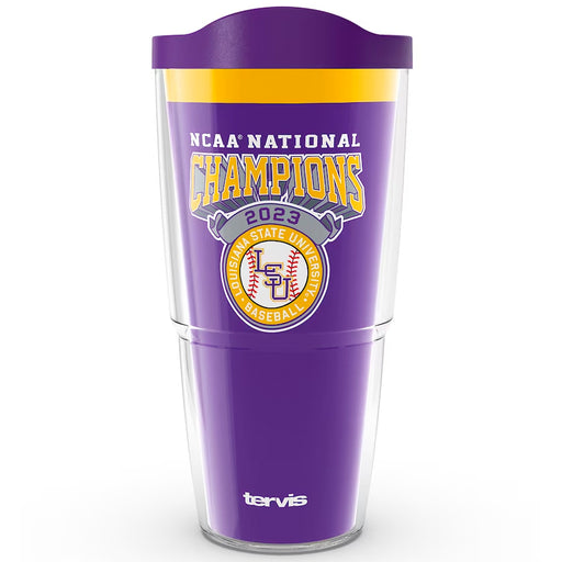 LSU Tigers Tervis Baseball National Champions 24oz Classic Tumbler - Purple
