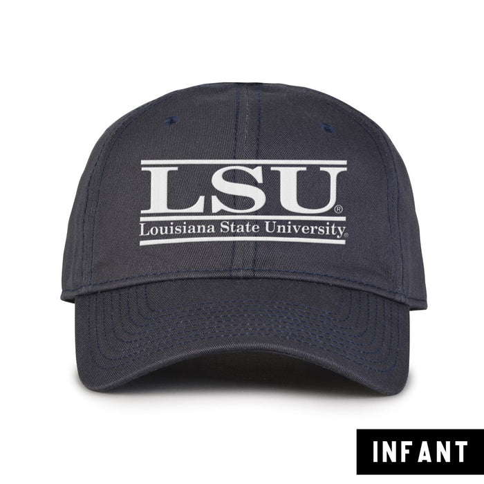 LSU Tigers The Game Classic 3 Bar Infant Contrast Stitch Hat - Navy