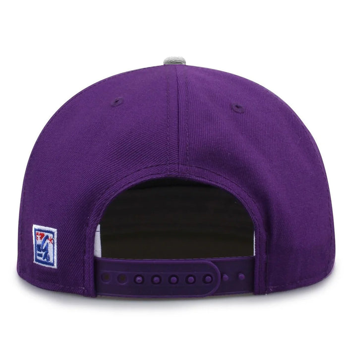 LSU Tigers The Game Retro Circle 2-Tone High Profile Snapback Hat - Purple / Ivory