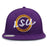 LSU Tigers The Game Retro Circle 86er High Profile Snapback Hat - Purple