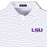 LSU Tigers Turtleson Broad Stripe Performance Polo - Viola / White