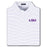 LSU Tigers Turtleson Broad Stripe Performance Polo - Viola / White