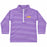 LSU Tigers Vive La Fete Ralph Stripe Youth Lightweight 1/4 Zip Pullover - Purple / White