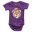 LSU Tigers Wes & Willy Beanie Mike Infant Bodysuite Onesie - Grape