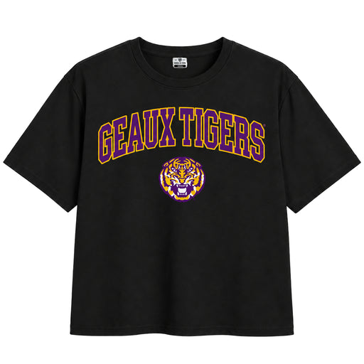 LSU Tigers Where I'm From Geaux Tigers Arch Easy T-Shirt - Black