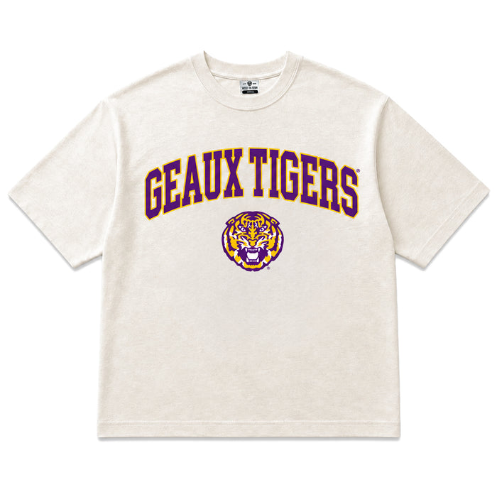 LSU Tigers Where I'm From Geaux Tigers Arch Easy T-Shirt - Bone