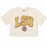 LSU Tigers Where I'm From LSU Arch Tri-Blend Crop T-Shirt - Beige