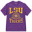 LSU Tigers Where I'm From Tiger Head Laurel Seal Tri-Blend T-Shirt - Purple